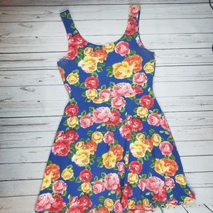 Forever 21 Floral A-Line Sundress Mini Dress